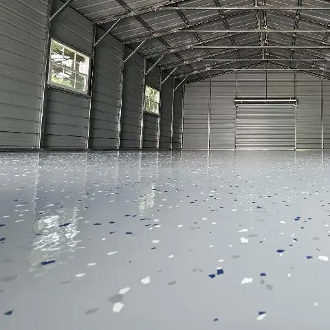 Suelo de Resina Epoxi en nave industrial